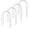 OXEO Arches de jardin - Non spécifié - Lot de 4 - Acier laqué - Ht 240 cm - Lg 140 cm