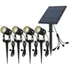 Éclairage extérieur - OXEO - Spots solaires LED avec piquets X4 - Étanche IP44 - Câble 3M - Orientable