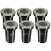 OXEO Spots encastrables X6 - Extérieur - Couvercle inox - Pour Ampoule LED GU10 - Etanche IP67 - Spot terrasse - Éclairage jardin