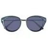 Isotoner Lunettes de soleil pilote tendance argent femme
