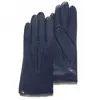 Isotoner - Gants Femme cuir chaud Marine