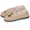 Isotoner Chaussons ultra confortables et légères beigechiné femme