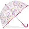 Isotoner - Parapluie Enfant transparent PVC/Licorne étoile