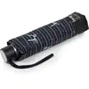 Isotoner - Parapluie Petit Prix Rayure Noeud Bleu