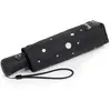 Isotoner - Parapluie Mini Auto Pois Noir/Jaune