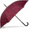 Isotoner - Parapluie Canne Auto Bandana Bordeaux