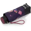 Isotoner - Parapluie Mini Slim Frise Bleue