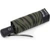 Isotoner - Parapluie Mini Auto Zèbre Kaki