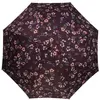 Isotoner - Parapluie Canne Auto Fleurs Pensées