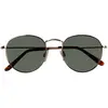 Isotoner Lunettes de soleil fines branches doré mixte adulte