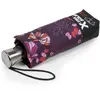 Isotoner - Parapluie X-TRA SOLIDE ALPHA 23 cm Fleurs Aubergine