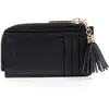 Isotoner - Porte-Cartes Femme zippé Noir