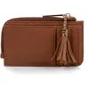 Isotoner - Porte-Cartes Femme zippé Camel