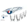 LA ROCHERE Lot de 4 Gobelets Troquet motifs