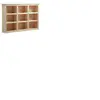 AUBRY GASPARD Bibliothèque en bois brut 9 cases