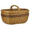 AUBRY GASPARD - Panier en osier buff - grande taille - 48x36x23 cm