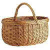 AUBRY Panier en osier Buff - 45x34x24 cm
