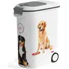 Curver Voedselcontainer Hond - 54L- 20KG - 28x50x61cm - Wit/Grijs