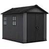 Keter Newton 759 Tuinhuis - 287x230x246cm - Grijs