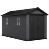 Keter Newton 7513 Tuinhuis - 413x230x246cm - Grijs