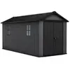 Keter Newton 7515 Tuinhuis - 476x230x246cm - Grijs