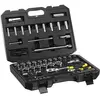 Stanley Coffret de douilles 1/4"" + 1/2"", jeu de 72 pcs - STMT82831-1