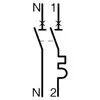 Hager Hager MFS725 Disjoncteur 1P+N 25A courbe C