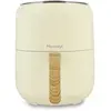 Friteuse a air chaud 4.5l colorama creme avec poignee finition bois