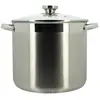 Marmite MENASTYL - 9L 24cm - Acier inoxydable - Couvercle en verre
