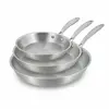 MENASTYL - SET 3 POÊLES TRIPLYEN ACIER INOXYDABLEINDUCTION 28/24 ET 28...
