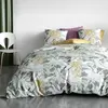 LES ATELIERS DU LINGE Parure de lit housse de couette avec taies d'oreiller 100% Coton Bio 57 fils Zelia 220x240 cm