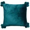Kussenshoezen Vivaraise TENDER POMPONS Blauw