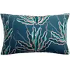 Coussin imprimé Alga outdoor indigo 40 x 65 cm Vivaraise