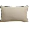 Coussin uni Alga outdoor galet 30 x 50 cm Vivaraise.