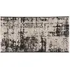 Tapis extérieur en polypropylène Catania noir 110 x 60 cm