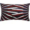 Coussin brodé Sasha rubis 40 x 65 cm Vivaraise