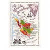 TORCHON LA CARTE DES BORDEAUX Torchons & Bouchons ECRU