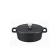 Cocotte - BAUMALU - Ovale Mini - Fonte - 125x95 cm - Couvercle