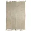 THE DECO FACTORY INDIJUTE - Tapis salon ou chambre en jute et coton esprit vététal à votre intérieur - 160 x 230 cm - Beige