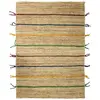 THEDECOFACTORY Hellin - color jute - Tapis en jute avec tresses en laine multicolores 120x170