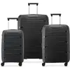 DELSEY PARIS Lot 3 valises rigides dont 1 cabine Securitech Dune TSA - Noir - DUNE3