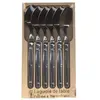 LAGUIOLE Lot de 6 cuillères de table - Inox - Manche Inox