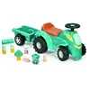 Ecoiffier bb Abrick Bestuurbare Tractor met Aanhanger - 15dlg.