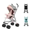 Poussette Compacte - XUANYU - Poussette canne - Avec Tapis En Coton + Moustiquaire - Capacité de charge maximale : 30 kg- Rose