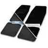 Lot 4 Tapis PVC/Moquette Imperméables Bi-matière