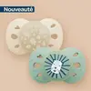 Biolane 2 Sucettes collection nuit 0-6 mois Vert et Beige Base extra-f...