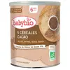 BABYBIO - Céréales Cacao - Bio - 220g - Dès 8 mois
