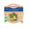 Babybio Repas Soir Assiette Brocoli Haricots Verts Riz +12m Bio 230g