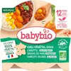 Babybio Chili Végétal Doux Carotte Maïs Haricots Rouges Bio 230g