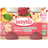 Babybio Fruits Pot Pomme Grenade +6m Bio 2 x 130g